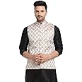 ABH LIFESTYLE Men's Jacquard Nehru Jacket.