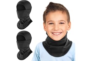 HEGCOIIE 2 Stück Kinder Sturmhaube Winter Winddicht Thermo Balaclava Gesichtsmaske Skimaske Sturmmaske für Jungen Mädchen Outdoor Sports Radfahren, Skifahren, Fahrrad