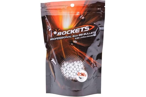 Consommables Airsoft - Sachet de 1000 Boules Blanches 6 mm fusées 0,20 g. - Bonne qualité