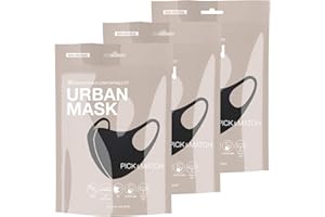Basic Sense Plain 3D Reusable Washable Mouth Cover Thick Reinforced Fibre Face Urban Masks UK STOCK