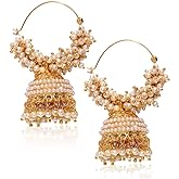 YouBella Fashion Jewellery Gold Plated Pearl Jhumka/Jhumki Earings for Women Traditional Earrings for Girls