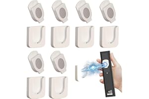 peiyee 6 Piezas Soporte MagnéTico De Pared para Control Remoto,Soportes para Mando A Distancia para Organizar Mandos A Distancia Soporte Universal para Hogar, Escuela Y Hotel(Blanco)
