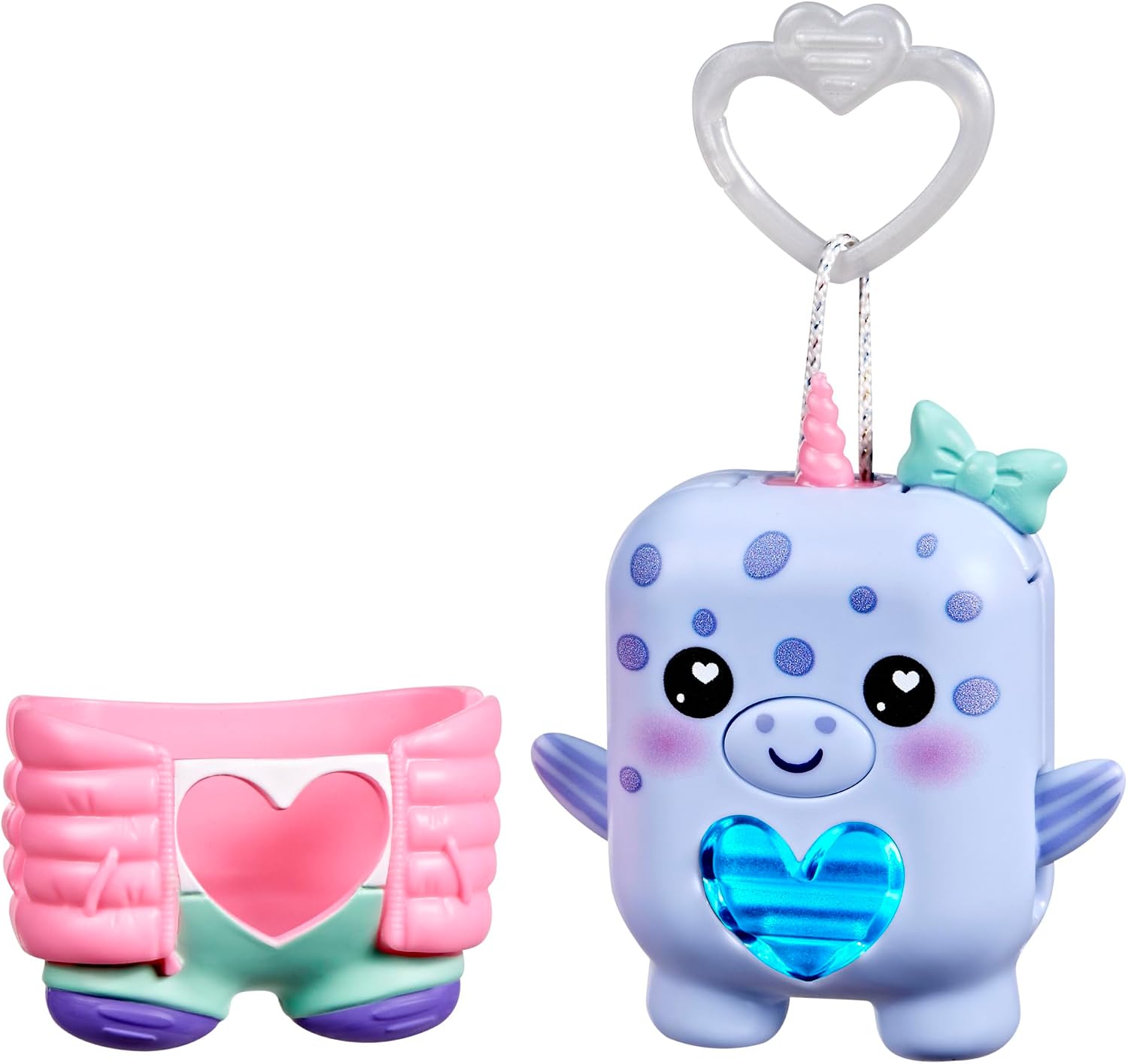 Hasbro Nano-mals, Blubby la narval, Mascota electrónica de Tipo Fidget