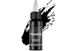 PFARRER Tattoo Farbe Black 1oz(30ml) hautfreundlich USA Standard Tattoo Farbe Schwarz Pure Black TI7003-30-001