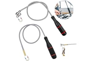 ENUTROF Podnośnik magnetyczny, elastyczny, przenośny, giętki chwytak magnetyczny, pręt magnetyczny do przenoszenia małych części, przedmiotów metalowych, części samochodowych, kluczy, 2 sztuki