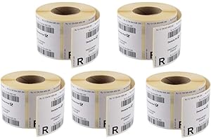 ‎BESTPLUG 5 Rollen Deutsche Post Einwurf-Einschreiben Label National, 500 Aufkleber je Rolle (insgesamt 2.500 Aufkleber)