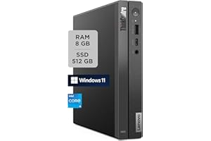 Lenovo - Mini PC Desktop ThinkCentre Neo 50q Gen 4, Pc Fisso Ufficio con Windows 11 Pro, Intel Core i5-13420H - Computer Compatto con RAM 8GB DDR4, 512GB SSD NVMe, Wi-Fi 6, Bluetooth 5.1, USB-C e HDMI