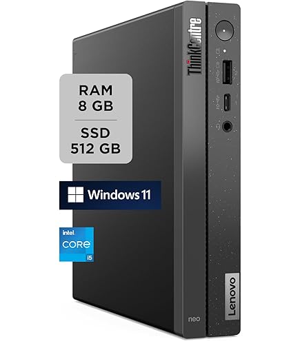 Lenovo Tiny M72e - PC Bureau Reconditionné, 6Go RAM, SSD 256Go, Windows 11 Pro