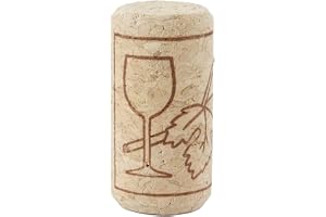 WANGCL 100-pack premium naturkorkar – 44x22 mm raka träproppar för flaskor, inklusive ölflaskor