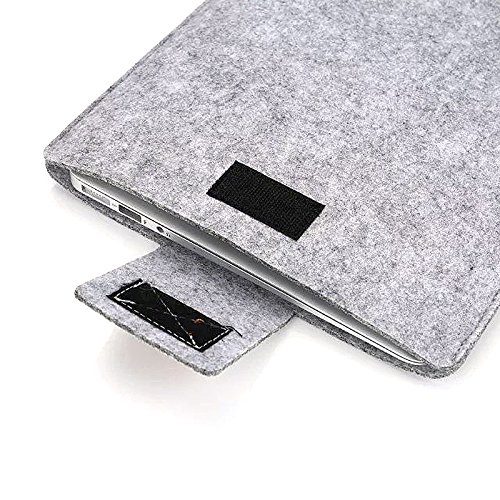 ihuci Vertikal Tasche Notebooktasche Laptoptasche für MacBook, iPads, Tablets und andere Laptops und Netbooks 11 inch grau - 5