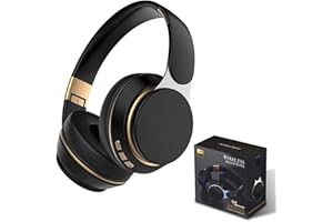 FAYAZ Wireless Headphones Over Ear, Bluetooth Headphone Wired and Wireless,Foldable Headset Hi-Fi Stereo Sound,Lightweight Wireless Headphones,with Built-in HD Mic, FM, SD/TF for PC/Home/Travel