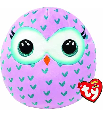 Ty Squish-A-Boo Floppity Hase Kissen – Ca. 20 Cm, Mit Glitzeraugen, Weich & Kuschelig