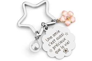ZKIUOA Cadeau Meilleure Amie Femme Cadeau Amie Porte Clef Femme Cadeau Amitié Cadeau Anniversaire Femme Idee Cadeau Femme Original Utile Personnalisé Cadeau Collègue De Travail Femme Pour Anniversaire Fete