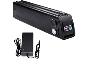 NUOGELIYA Batteria per bicicletta elettrica Pedelec Pesce d'argento 48 V 12 Ah per MiFa Rex per Aldi Bike, adatta per Phylion/XH370-10J, ZL1010101 0-F, adatta per motori da 36 V con caricatore