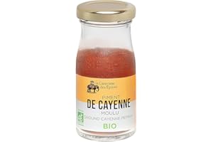 ALBERT MENES AM Bio Piment de Cayenne Moulu - Piment en Poudre - Force 5-100% Naturel - Savoir-Faire Artisanal et Français - 35 g - Albert Menes