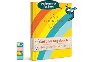 UrBestSelf 6-Minuten Gefühlstagebuch Kinder 6-12 Jahre - Tagebuch Mädchen & Jungs - Tagebuch Kinder zum Gefühle verstehen, Selbstbewusstsein & Achtsamkeit aufbauen