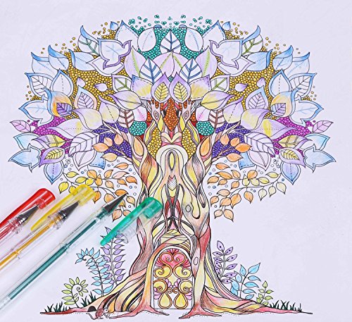 Lineon Gelstifte 108 Art von Farben Gelschreiber Set (Glitzer Neon Metallic) Gelroller Stifte Set Gel Pen Set für erwachsene Malbuch - 7