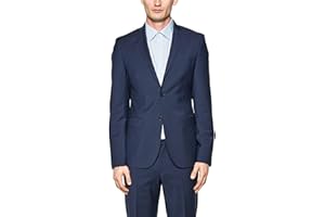 s.Oliver BLACK LABEL Męska kurtka garniturowa 02.899.54.4419, niebieska (ciemnoniebieska 5884), 26 (rozmiar: 52), Niebieski (ciemnoniebieski 5884)