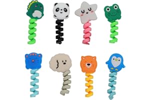 Teegxddy Lot De 8 Câbles De Chargement pour Téléphone Portable,Style Animalier,Protection Cable Chargeur Protection du Câble De Chargement USB, Compatible avec Iphone/Android