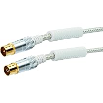 SCHWAIGER Antennenkabel 3,0 M – 110 DB Schirmung, IEC Stecker Auf Winkelbuchse, Für HDTV, DVB-C/T2