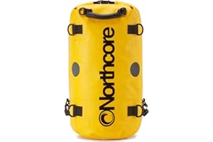 Northcore Surfing and Watersports Accessories - Mochila Dry Bag de 40 litros - Amarillo - Impermeable Resistente al Agua