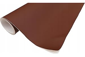 TAPHICEROS Patch de Réparation en Cuir Autocollant, Marron clair, 100cm x 140cm, Mètre de tissu, Kit de Réparation en cuir Synthétique pour Siège de Voiture Canapé Meuble Chaise DIY