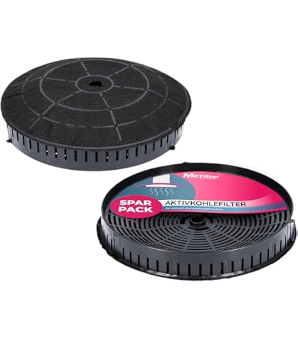 Aktivkohlefilter Typ A Für Dunstabzugshaube - 2 Stück Ø173x35 Mm Für Candy Electrolux Whirlpool