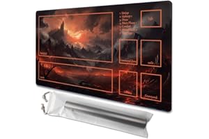 TCGMAT MTG Playmat - Non-Slip Backing Printing, Ideal for Card Game Enthusiasts TCG Playmat,Purify Land (Burning Village-Deck)