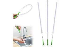 Vegena 3 Stück Drain Reinigungsbürste 71CM Rohrreinigungsspirale Abflussreiniger Bürste Flexibel Abflussreinigungsbürste Lang Rohrreiniger Haare Entferner Schlauchbürsten für Badezimmer Küchen