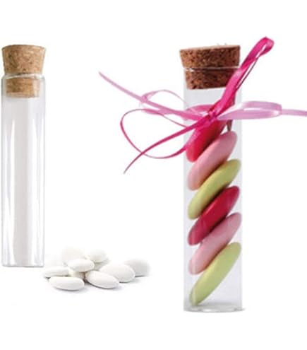 48 Provette Con Tappo Di Sughero - 15 Cm Di Lunghezza, Per DIY, Decorazioni O Uso Scientifico - Foto 14