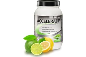 PacificHealth Accelerade, All Natural Sport Hydration Drink Mix, Net Wt. 4.11 lb., 60 serving (Lemon Lime)