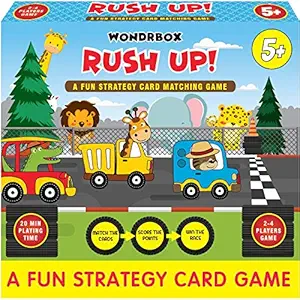 WONDRBOX Rush Up! , Mental Math Educational Family Board Game for Age 5,6,7 Year Old and Up- Boys, Girls, Number Learning Kit,Multicolor