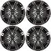 2- Pair 4-Speakers Kicker 6.5 195W Marine Audio Coaxial Stereo Charcoal Grills RS.37979.00
