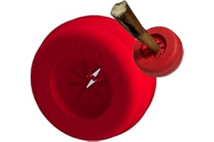 BULLY GRIP Uchwyt na kij bully dla psów - duży rozmiar - interaktywna zabawka dla psa, uchwyt na smakołyki dla psa, powolny podajnik, dozownik smakołyków, zabawka do żucia i urządzenie zabezpieczające dla psa