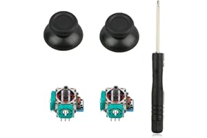 EEEKit Joystick Analógico 3D de Reemplazo para Mando PS4, Módulo Sensor de Joystick con Destornillador para PS4 Slim, Kit de Reparación de Thumbsticks Compatible con Sony PS4