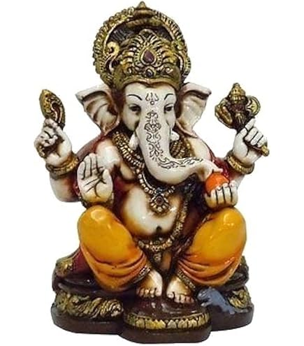 Statua Di Veronese Ganesha Sul Trono Di Loto - Foto 5