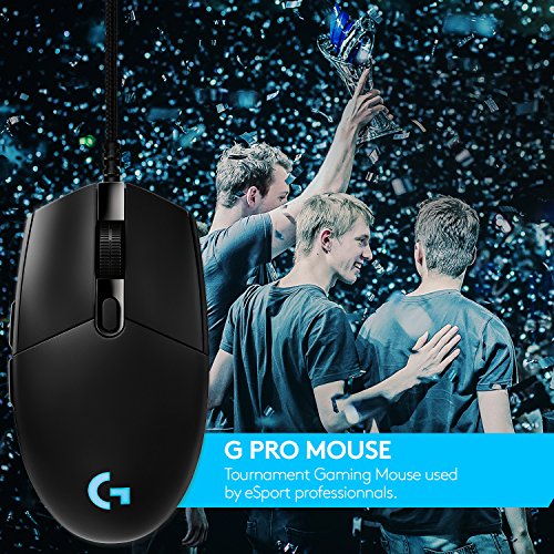 Logitech G Pro - Rat  n para Gaming  RGB  6 Botones programables  Edici  n de Torneo Utilizado por los Jugadores Esport  Color Negro