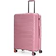 Nasher Miles Vienna Hard-Sided Polypropylene Check-in Luggage 28 inch | 75cm | 8 Wheels Large Trolley Bag for Travel | Suitcase (Pink)