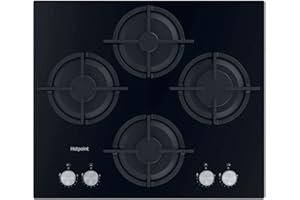 Hotpoint HGS 61S BK 60cm 4 Burner Gas Hob - Black