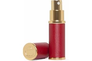THE ESSENTIAL ATOMIZER COMPANY The Essential Atomizer Co. Patina 10ml refillable perfume atomiser with Gift Box. for handbag & travel. (RED)