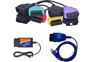 ANTIBREAK ECUScan ELM OBD KKL Cable Motor ABS OBD2 Diagnóstico para coches italianos + CAN327 4 adaptadores Kit de interfaz completa