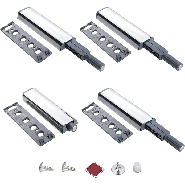 Apriporta Push Pull Per IKEA BESTA - 4 Pezzi, Senza Maniglie, Silenzioso E Facile Da Montare