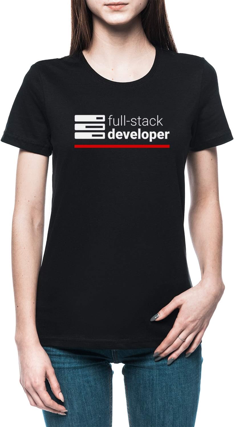 Full Stack Developer Women's T-Shirt Tee Black