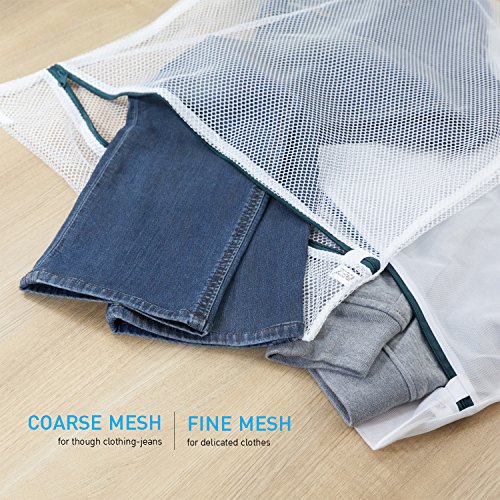 Premium Wäschenetz für Waschmaschine (8er-Set), BEZ™ Premium Wäschenetz-Set für die Waschmaschine Netzwaschbeuteln für Blusen, Strumpfwaren, Strümpfe, Unterwäsche, BHs und Unterwäschen, Intime Unterwäsche und Sensibles, Reisewäschebeutel - 5