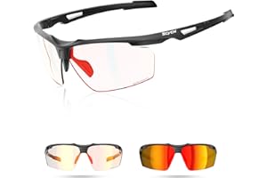 SCVCN Photochromique Lunette de Cyclisme Sport Homme Femme Transparente Vélo VTT UV400 S86