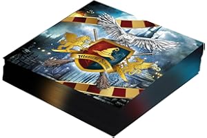 FIESTAS GUIRCA | 20 Disposable Wizard Napkins (6.3x6.3 in) - Table Decoration for Halloween and Magic Parties - Ideal for Magician Events - Multicoloured