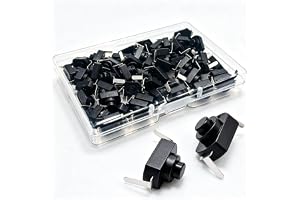 Gebildet 50st 12 * 8 Spärrande Micro Mini ON/OFF Switch 1.5A 250V Självlåsande Tryckknappsbrytare för DIY SMD Ficklampa Typ 1