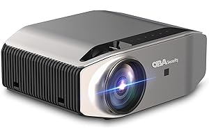 OBA SECURITY Videoproiettore Wifi Bluetooth 8000 Lumen Supporta 4K Full HD 1080P Nativo 340 ANSI Home Theater per iOS, Android, PPT, PS4,5 Oba -PR708 Classe A+++