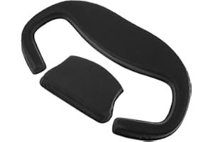 Housoutil Almohadilla facial de repuesto de realidad virtual, 1 juego de almohadilla protectora facial de esponja VR y cojín de cerebro trasero, cubierta de espuma a prueba de sudor para PIMAX Crystal