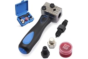 Wvoillty Kit Universel à Double Evasement pour Conduites de Frein DIN 4,75 mm (3/16") - Kit de Réparation pour Tuyaux de Frein en Cuivre, Nickel et Acier - Compatible avec Les Voitures, Camions